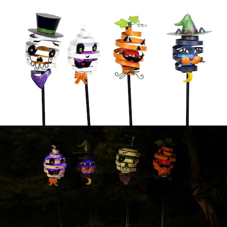 Alpine Alpine LED Bouncy Halloween Stake Yard Decor SLL1190ABB